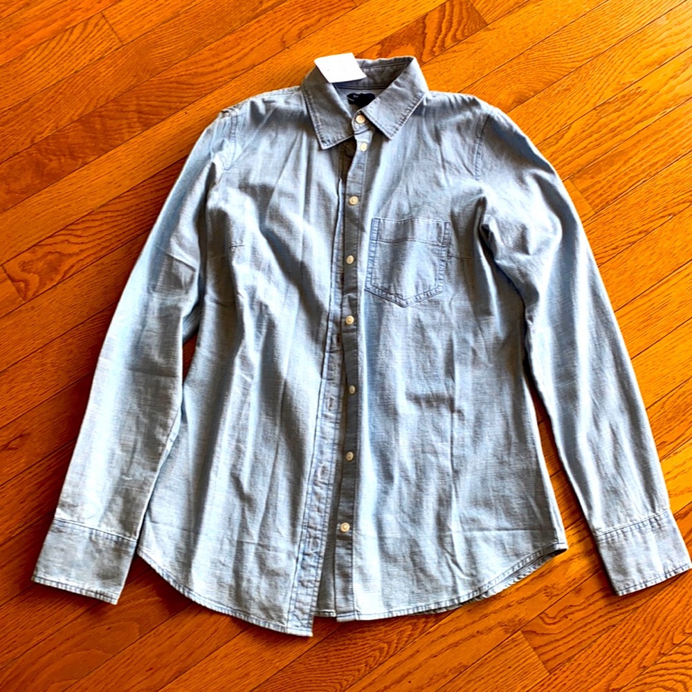 JCrew chambray button up shirt